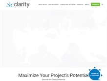 Tablet Screenshot of clarityconsultants.com